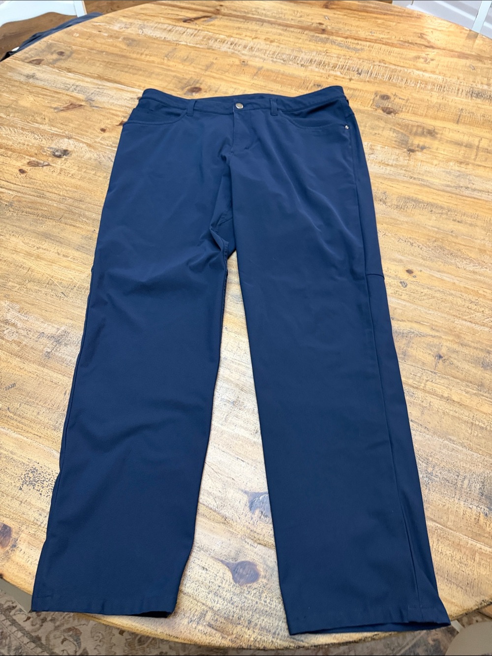 lululemon athletica Men's Dark Blue Straight-Leg Performance Pants